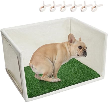 Lettiera Per Cani - Toilette Per Animali Impermeabile Con Pareti Alte | Porta Assorbente Per Pipì Con Paraspruzzi | Facile Da Pulire | Vassoio Porta Assorbenti Per Cuccioli Pieghevole A Prova Di Fuori