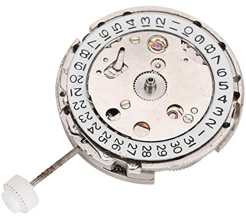 Haofy Movimiento de Reloj Automático Movimiento de Reloj Mecánico de Metal 2813 Núcleo de Repuesto Estándar Cuerda Automática Día Fecha Montaje Preciso para Técnicos de Reparación Aficionados