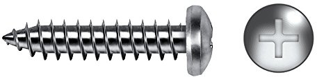 Celo 935137981 - Tornillo Rosca Chapa Din 7981 Cabeza Alomada Impronta Ph Diámetro 3,5X13 Mm Cincado, 500 Unidades