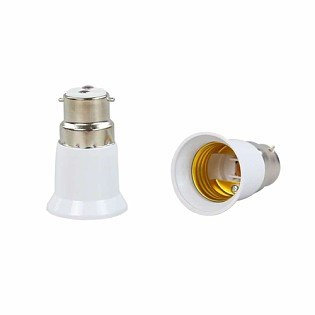 KAIBSEN B22 Male Plug to E27 Female Adapte B22 to E27 Lamps Holder Adapter Light Bulb Plug Extender