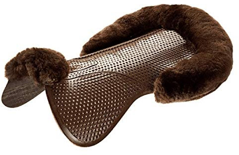 Acavallo Lambskin Half Pad Brown Large Just Gel Lammfell Halbkissen braun groß, L