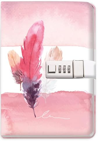 Trötsch Tagebuch mit Zahlenschloss Feather: Notizbuch Bullet Journal