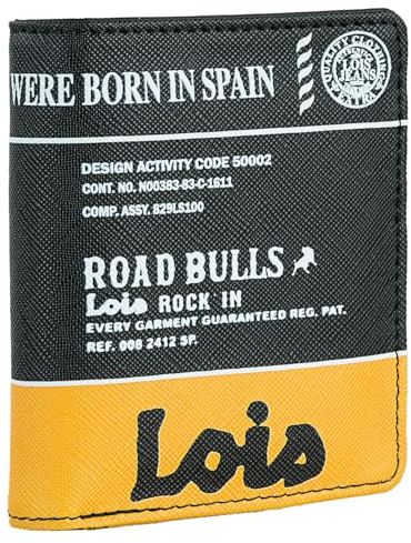Lois - Portmonee Jungen Teenager, Geldbeutel Jugendliche Jungen, Portemonnaie Stoff, Geldbeutel Jungen, Portemonnaie Jungen Teenager - Robust & Stylisch, Schwarz