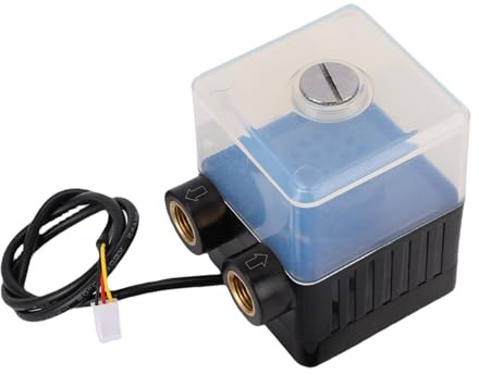 Bomba de agua para computadora, bomba de agua ultra silenciosa de 12 V CC, tanque de bomba de CPU para PC, conector de alimentación 3P, 66 mm x 56 mm x 86 mm, para refrigeración líquida de CPU de comp