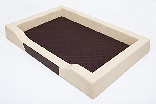 PillowPrim Hundebett Hundeschlafplatz Hundesofa Hundekissen Ruheplatz Hundematratze Hundehütte Hundeplatz Hundekorb Liegekissen 120x80 cm