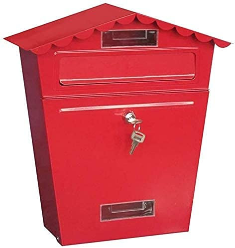 LIOYUHGTFY Briefkasten Wandbriefkasten Wasserdichter Briefkasten European Villa Home Zeitungskasten Einfacher amerikanischer Feldbriefkasten Paketkasten Drop Box 902