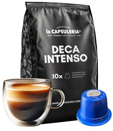 Café DECAFFEINÉ (100 Capsules) compatible avec Nespresso - (La Capsuleria)