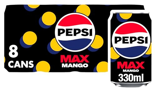 Pepsi Max Mango, 8 x 330ml