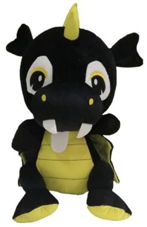 Grupo Moya Plüschfigur Baby Drache, 20 cm (Schwarz)