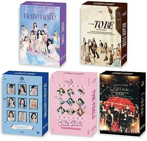 ZHENGGE twice de 5/275 tarjetas de felicitación Kpop con caja de tarjetas postales