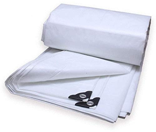 RajoNN Tent Outdoor Waterproof Tarpaulin Camping Tarp Tarpaulin Awning Groundsheet Tent Footprint Hammock Ground Sheet Canopy Sun Rain Fly Shelter Shade Blanket Mat Heavy Duty (White 4 * 6m)