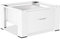 Fiqops Soporte para lavadora con cajón de hasta 150 kg, elevador de lavadora con cajón, base de acero máx. 62,5 x 54,5 x 32,5 cm, color blanco