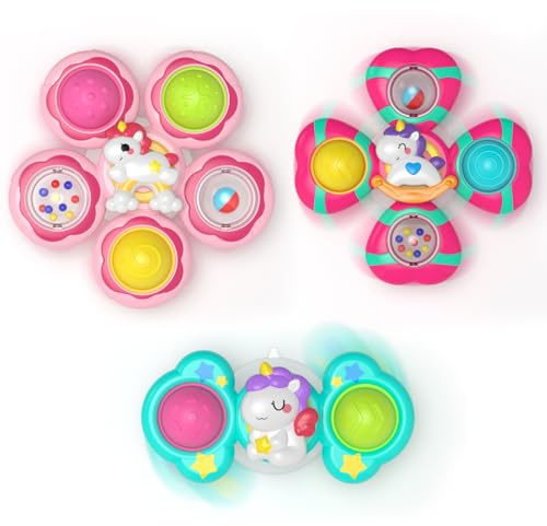 3PCS Bébé Spinner Jouets Cadeau Anniversaire Bébés 1 2 3 an Filles Enfants