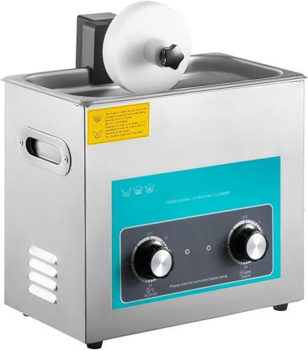 LYJYUJIE Ultraschallreiniger Von Vinylscheiben, Ultraschallreiniger Von 6L-Vinylscheiben, 0-30 Minuten Timer Einstellbare Heizfunktion Von 20-80 ° C Mit Trocknungsgitterkit ~/