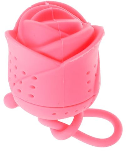 ASAKKURA Silicone Rose Tea Bag Tea Infuser Filter Flower Shape Strainer for Loose Leaf