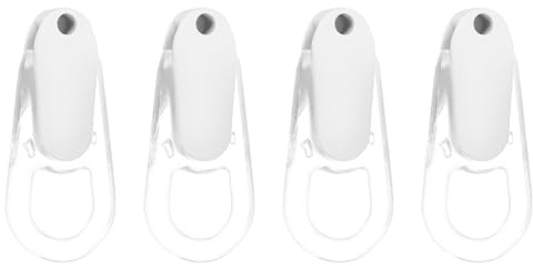 sourcing map 4 cordoncini per tende, 88 mm, in plastica, per persiane verticali, accessori per tende a rullo, colore bianco