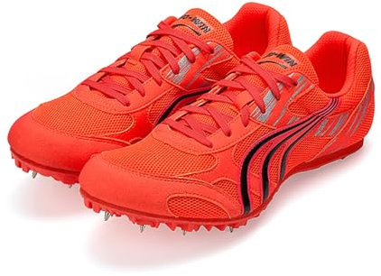 Kraftpaid Zapatillas Correr Ligeras y Antideslizantes,Zapatos con Clavos Deporte Corriendo,Zapatillas Clavos Atletismo,CóModo,Zapatos con Clavos,para Pista,Antideslizantes,Atletismo Velocidad