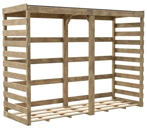CERLAND ABRI BUCHES Bois XL 238X82X174CM - 173,8 x 238,4 x 82,1 cm -
