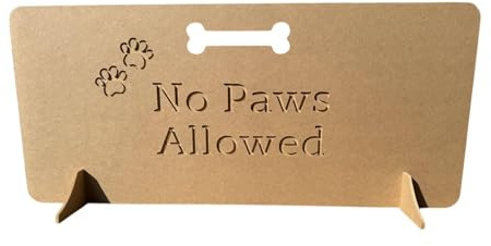 Wooden Stopper Barrier – Freestanding Dog Stopper for Stairs | Dog Barrier Gate | Portable Wooden Stopper | Puppy Gate for Stairs Indoor | No Drilling Required (50cm (H) x 85cm (W))