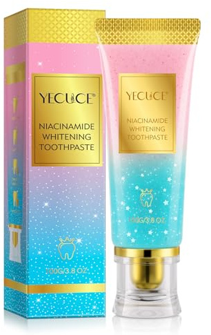 Niacinamid Whitening Zahnpasta, Radiant Whitening Zahnpasta, Zahnpasta Weisse Zähne, Natürliche aufhellende Zahnpasta mit Niacinamid, Sanfte Formel für weißere Zähne