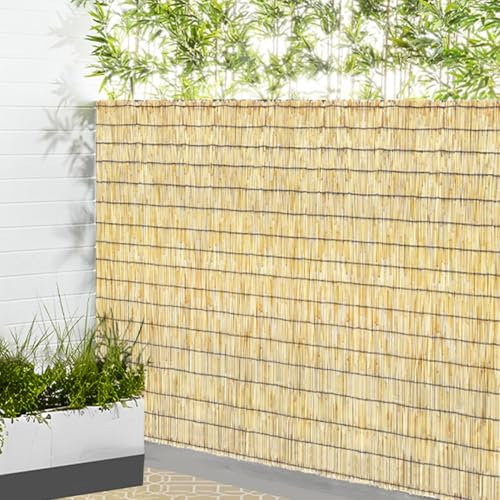 Generico Canne di Bambu per Esterno Recinzione Giardino Divisorio Recinzioni Decorazioni di Balcone Terrazza Piscina Stuoia Ombreggiante Dimensioni Personalizzate