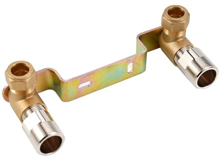 150mm Concealed Shower Wall Bracket Fitting Fixing Plate: fo Shower Bar, Shower Valve, and Thermostatic Mixer Bar Valve Wall Kits 15mmx1/2