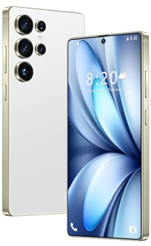 Smartphone S25 Ultra, 16 GB 1 TB, Batteria Da 8000 MAh, Android 14, Fotocamera Impermeabile Da 72 MP 108 MP, Telefono Cellulare Da Esterno Sbloccato Da 7,3 Pollici, Slot Per 3 Schede 5G NFC,White-
