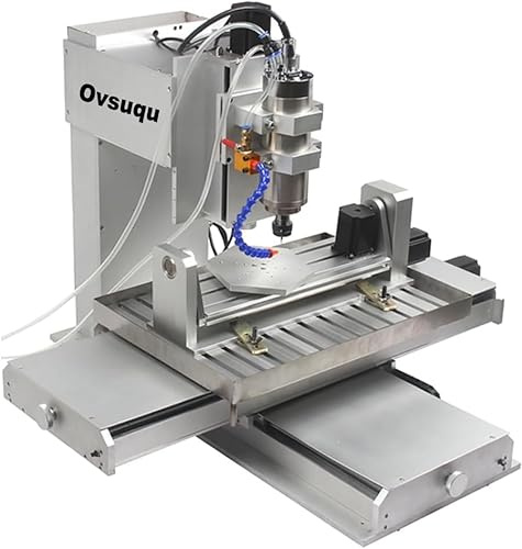 CNC 6040 5-Axis CNC Router Engraving Machine - 2200W Spindle, Water Cooling, Ball Screw, Pillar Type - Wood, Aluminum, Copper, Metal Milling Machine
