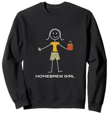 Drôle de Femme Homebrew, brasseur de bière Sweatshirt