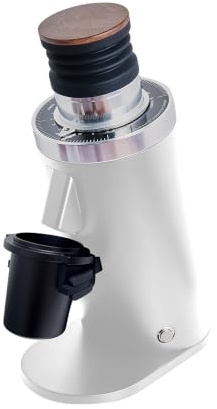 ROASTLY DF64 Kaffeemühle Gen 2 II V2.5, Berühmtes White Label, Elektrische Einzeldosis-Kaffeemühle, Nahezu Retentionsfrei (Weiß)