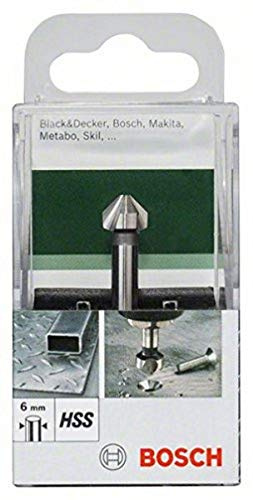 Bosch 2609255121 - Svasatori conici HSS, M5, da 10 x 50 mm, taglienti a 90°