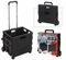Carro Plegable Multiusos Caja Plegable con Ruedas, Negro, 38 x 83,5 x 30 cm