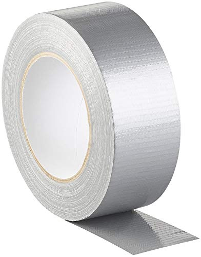AGT Panzerband: Reißfestes Gewebe-Klebeband, 4,8 cm breit, 0,17 mm dick, silbern, 50 m (Gewebebänder, extrem reißfestes Klebeband, Paketklebeband)