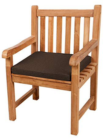 Gutekissen® Sitzkissen für Bank, Gartenschaukeln, Sitz, glatt. FK5 (40x40x5, Braun)