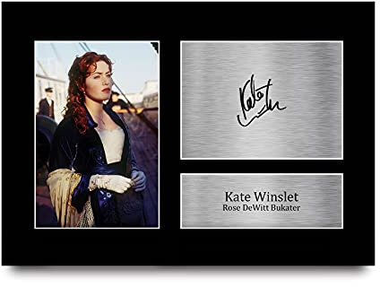 HWC Trading A4 Kate Winslet Titanic Geschenke Gedruckt, Signiert Autogramm Bild Für Film-Erinnerungsstücke-Fans