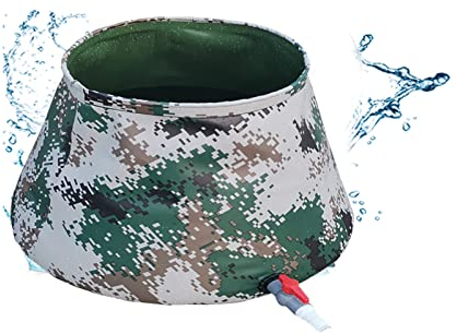 Wassertank Faltbare Wasserblase, Flexibler Wasserspeicher mit EIN-Aus-Ventil, for Sport, Wohnmobil, Reisen, Camping, Wandern (Color : Without Cover, Size : 3Ton)