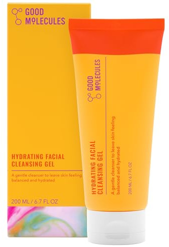 Good Molecules Hydrating Facial Cleansing Gel Face Wash With Rosewater And Pineapple Skincare For Face, Brighten, Cleanse And Moisturize