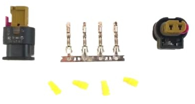 HZ-DESIGN Anschlußstecker Nebelscheinwerfer NSW Nebelleuchte Set für LED | kompatibel mit Golf 7 VII GTI 07P973702 by HZ-DESIGN
