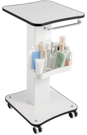 Schönheits-Trolley-Wagen,Rollende Trolley Cart mit 360°-Lenkrollen,Friseurwagen Gerätewagen,2-stufiges Design großem Fassungsvermögen | 33 lbs. für SPA-Salon, Schönheitssalon, Friseursalon Werkzeugre
