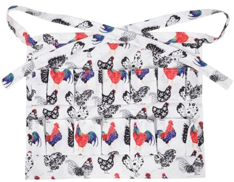 MAGICLULU Eiersammelschürze Eiermazing Schürzen Schürze Kleid Eier Eierhalteschürze Eiersammelschürze Eierhalterschürze Hühnerschürze Eiertaschenschürze Küchenbedarf Eierschürze