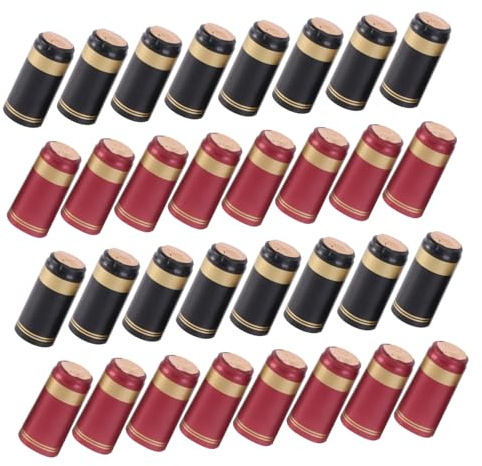 Capsules Thermorétractables pour Vin Pvc 100 Pièces pour Bouteilles Droites | Finition Professionnelle, Languette D’arrachage pour Retrait Facile, Usage Caviste et Domaine Viticole