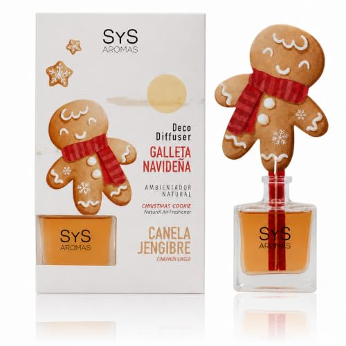 Ambientador Decorativo Galleta Navideña Canela y Jengibre - 90ml SYS Aromas