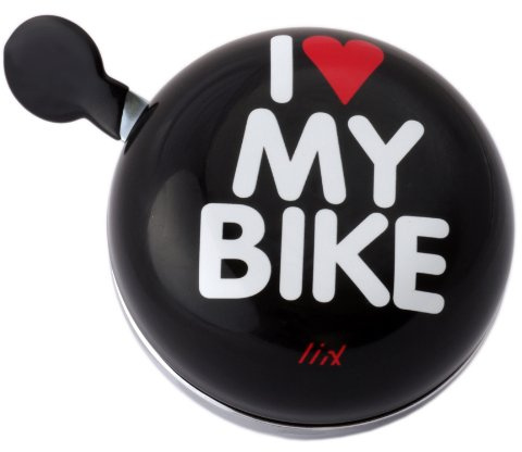 Liix Fahrradklingel Ding Dong I Love My Bike