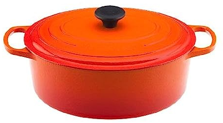 Le Creuset Emailliertes Gusseisen, oval, 6,75 qt, Flamme