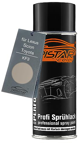 TRISTARcolor Autolack Spraydose für Lexus/Scion/Toyota KF3 Beige Shining Flake Metallic/Burning Gold Metallic Basislack Sprühdose 400ml