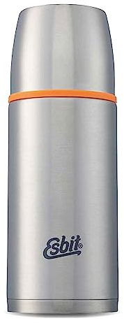 Esbit Edelstahl Isolierflasche Classic 500 ml - für warme und kalte Getränke - Edelstahl Thermoflasche mit 2 Bechern