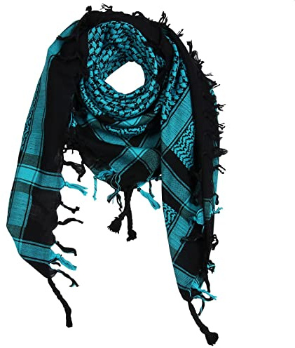 Superfreak Palituch - Grundfarbe schwarz - 10+ Farben - Pali Palästinenser Arafat Tuch - 100% Baumwolle