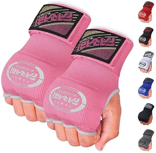 Guantes de entrenamiento Farabi sin dedos para gimnasio, fitness, boxeo, MMA, Muay Thai, con protector en los nudillos