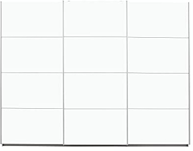 Rauch Möbel Caracas, Schwebetürenschrank, Farbe Weiß, Breite 271 cm | Kleiderschrank mit Schwebetüren, Schiebetüren, 3-türig, für Schlafzimmer, Kinderzimmer, Wohnzimmer, Gästezimmer, Garderobe