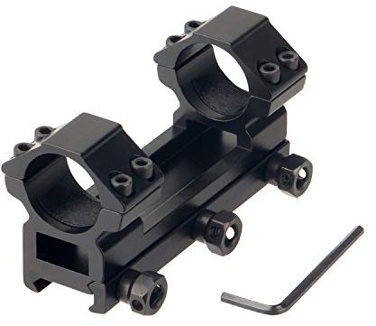 FOCUHUNTER Montagering für Zielfernrohre 25,4 mm Zielfernrohrring Ring Zielfernrohrmontage für 20mm Schiene Metall Weaver Picatinny Schiene jagdfernrohrhalterung